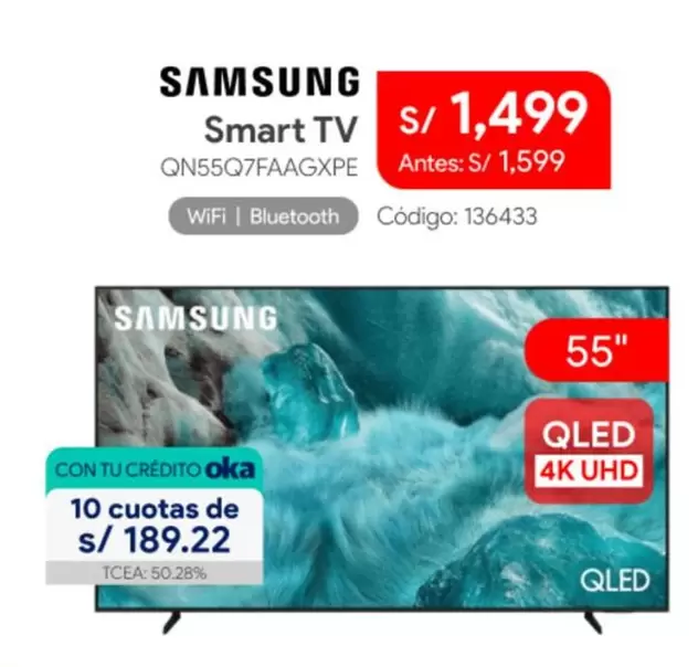 Samsung - Smart TV QN55Q7FAAGXPE