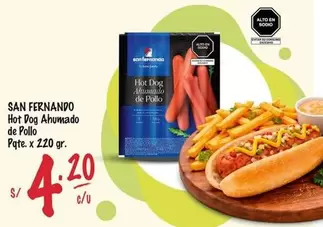 San Fernando - Hot Dog Ahumado de Pollo