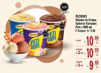 Peziduri - Helados de Crema Sabores Variados