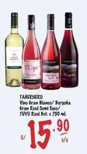 Tabernero - Vino Gran Blanco/ Borgoña Gran Rosé Semi Seco/ TUYO Rosé