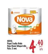 Nova - Papel Toalla Doble Hoja Clasic Megarrollo