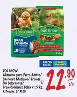 Dog Chow - Alimento para Perro Adulto/ Cachorro Mediano/Grande Sin Colorantes/