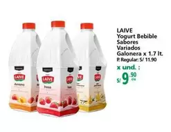 Laive - Yogurt Bebible Sabores Variados Galonera x 1.7 It.