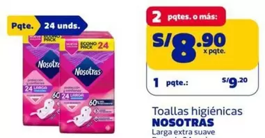 Nosotras - Toallas higiénicas