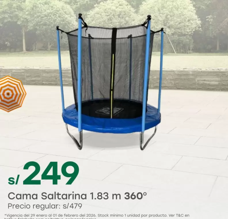 360 - Cama Saltarina 1.83 m °