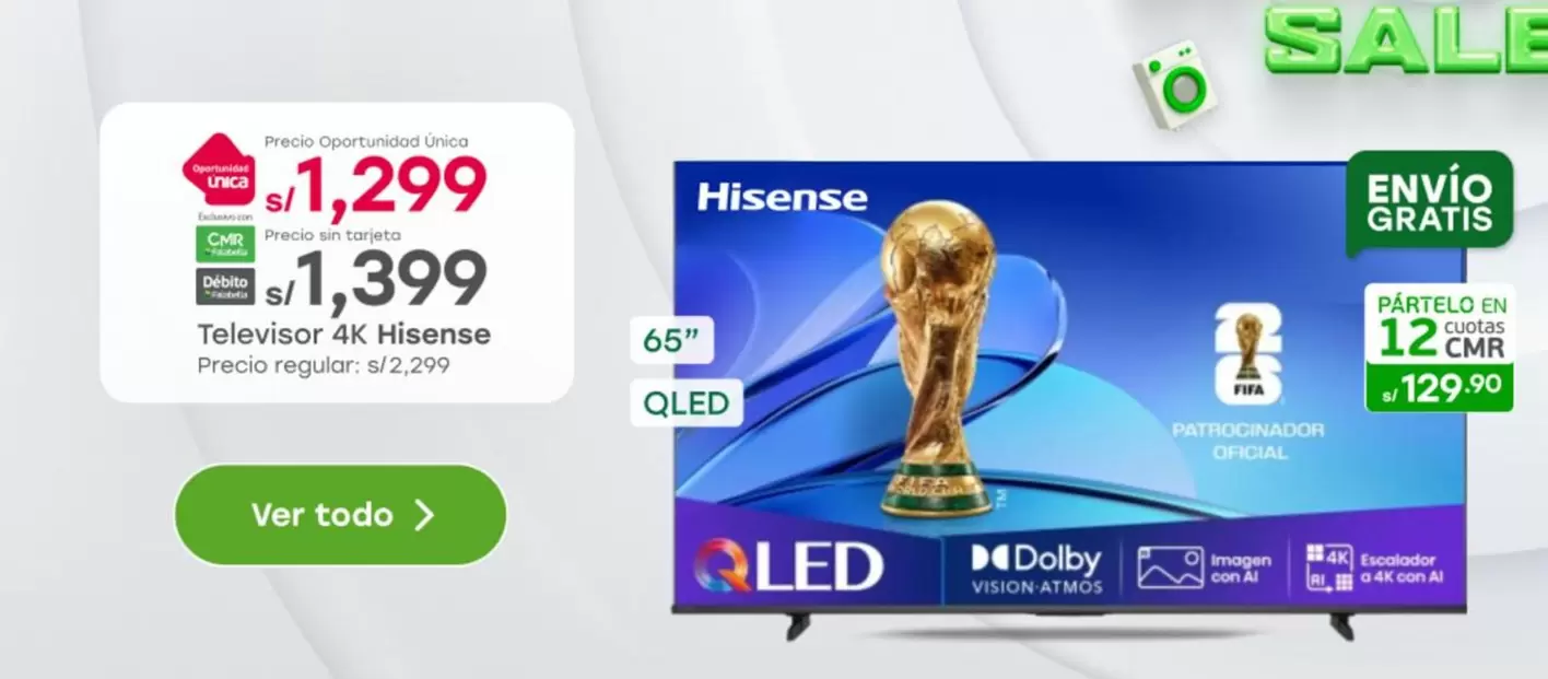 Hisense - Televisor 4K