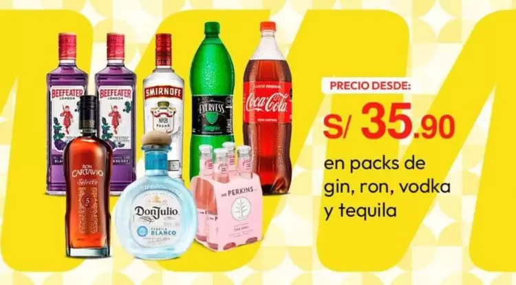 Beefeater - gin, ron, vodka y tequila