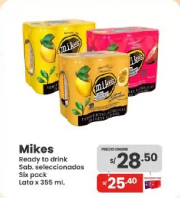 Ready to drink Sab. seleccionados Six pack