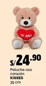 Kisses - Peluche oso corazón