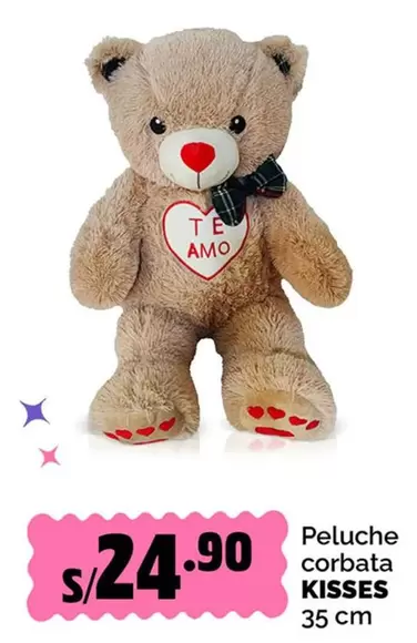 Amó - Peluche corbata KISSES