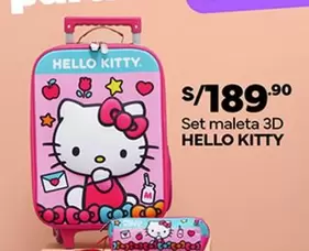 Hello Kitty - Set maleta 3D