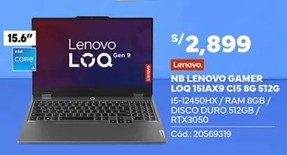 Lenovo - NB GAMER LOQ 151AX9 C15 8G 512G