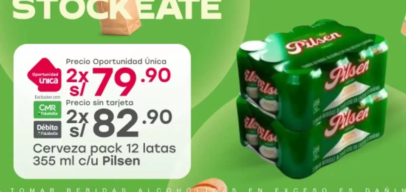 Pilsen - Cerveza pack 12 latas