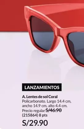 Sol   - Lentes de sol Coral