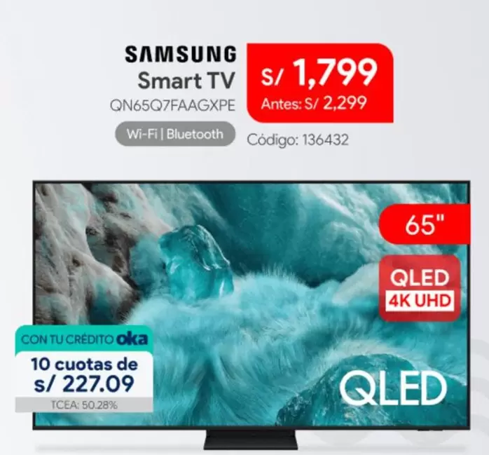 Samsung - Smart TV QN65Q7FAAGXPE