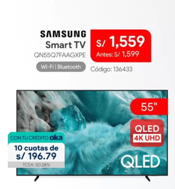 Samsung - Smart TV QN55Q7FAAGXPE
