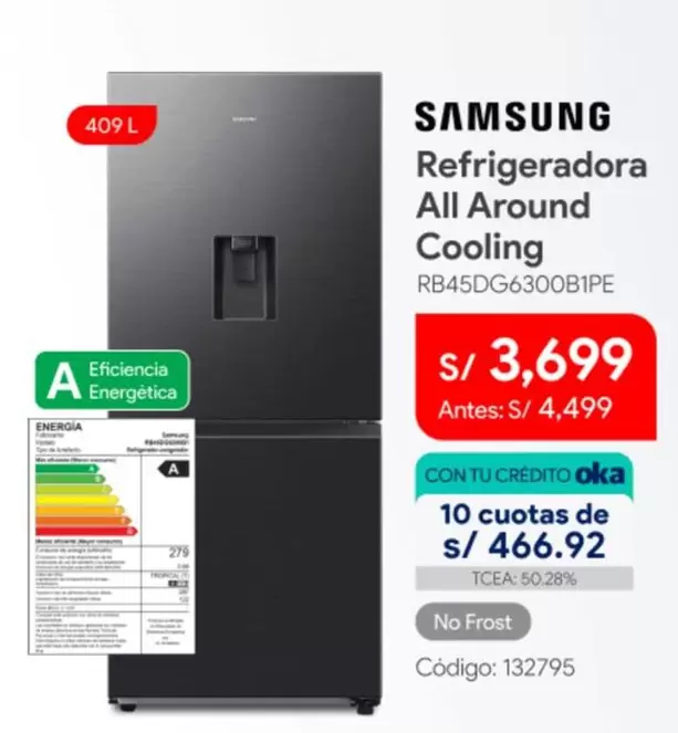 Samsung - Refrigeradora All Around Cooling RB45DG6300B1PE