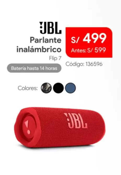 JBL - Parlante inalámbrico Flip 7