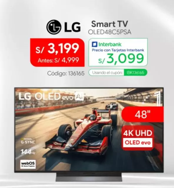 Lg - Smart TV OLED48C5PSA