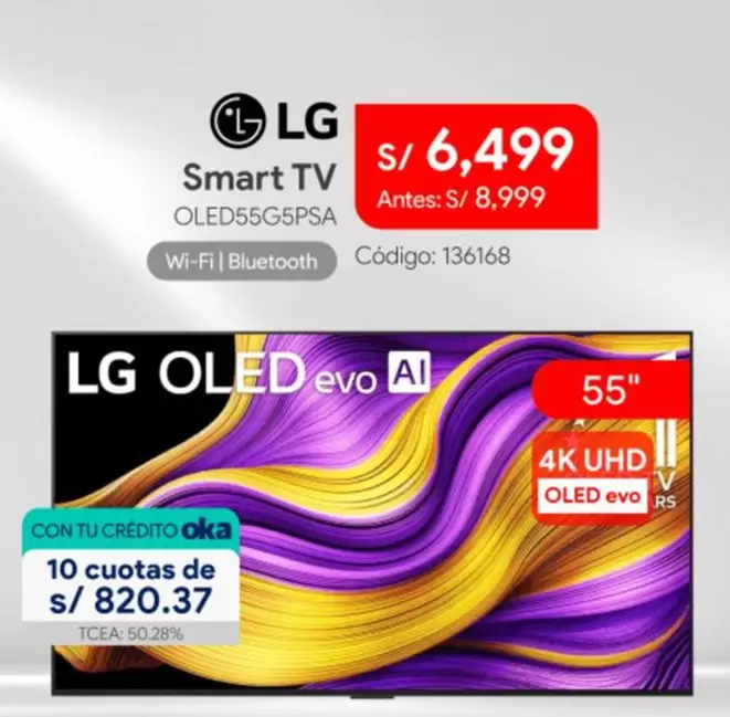 Lg - Smart TV OLED55G5PSA