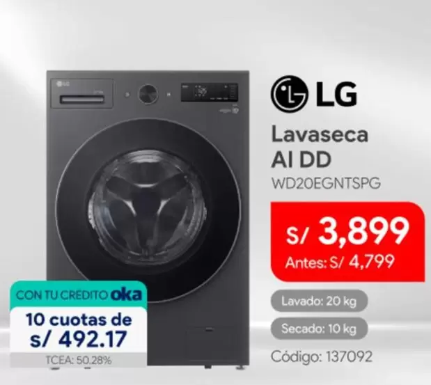 Lg - Lavaseca AI DD WD20EGNTSPG