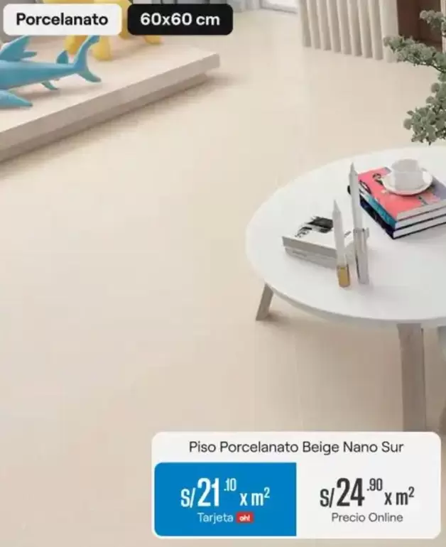 Piso Porcelanato Beige Nano Sur