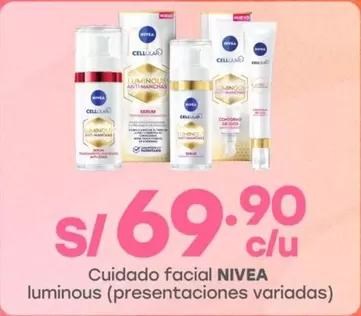 Nivea - Cuidado facial luminous