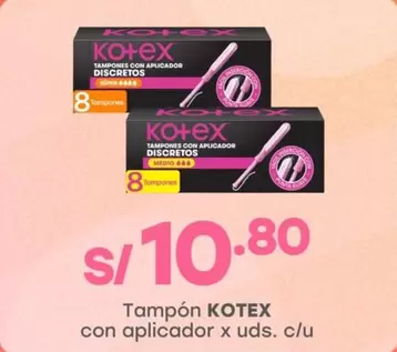 Kotex - Tampón con aplicador