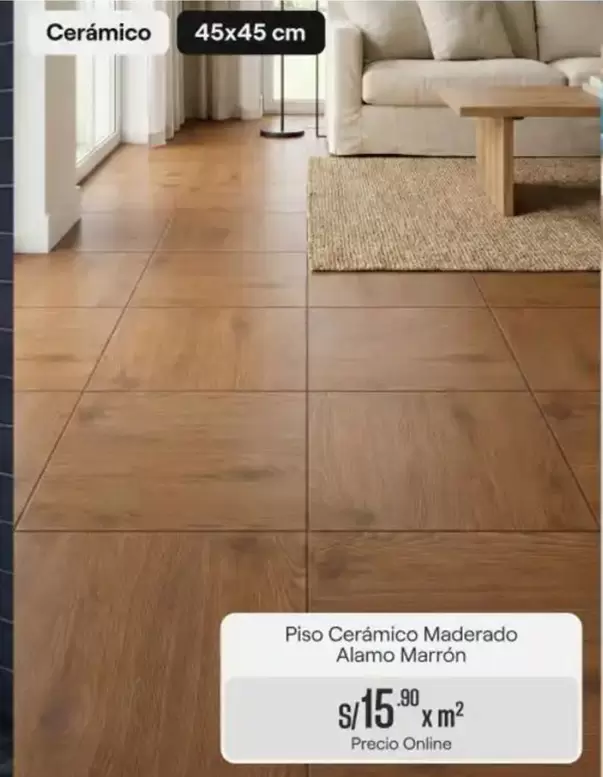 Piso Cerámico Maderado