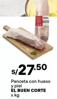 El Buen Corte - Panceta con hueso y piel