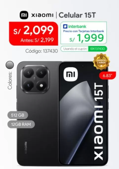 Xiaomi - Celular 15T