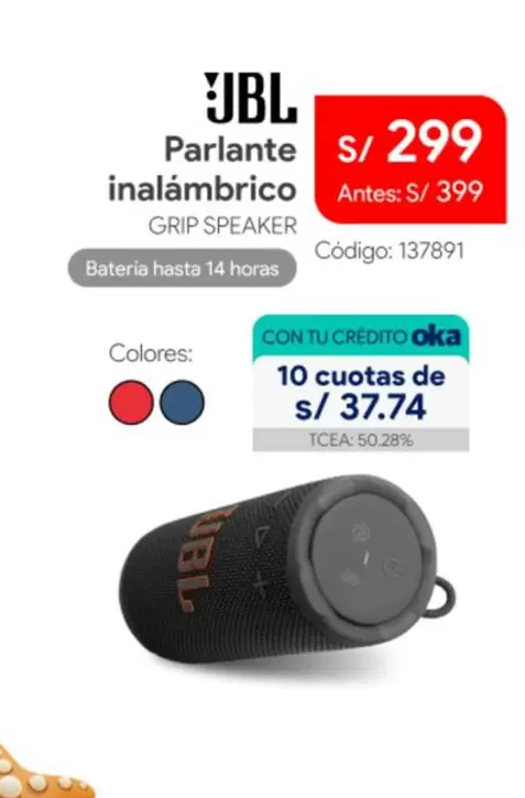 JBL - Parlante inalámbrico