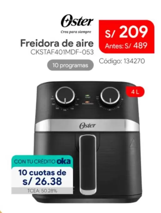 Oster - Freidora de aire CKSTAF401MDF-053
