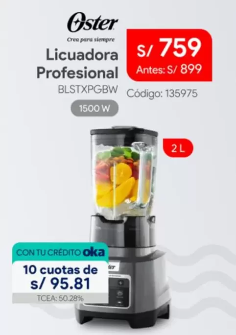 Oster - Licuadora Profesional BLSTXPGBW