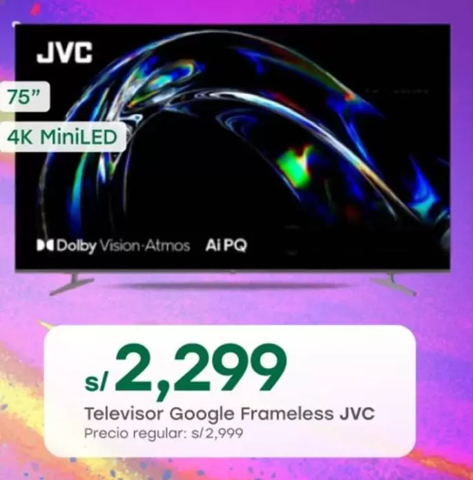 JVC - Televisor Google Frameless