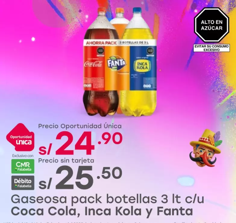 Coca-Cola - Gaseosa pack botellas