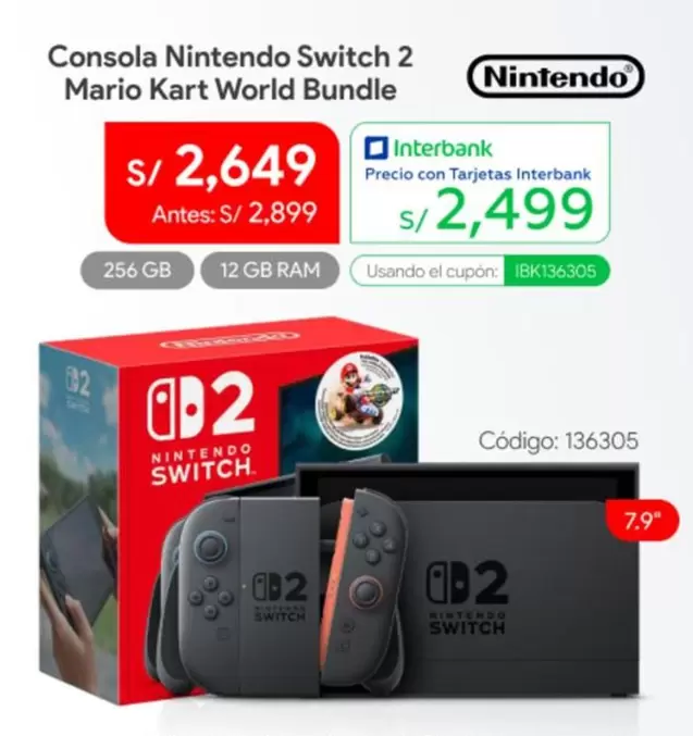 Nintendo Switch - Switch 2 Mario Kart World Bundle