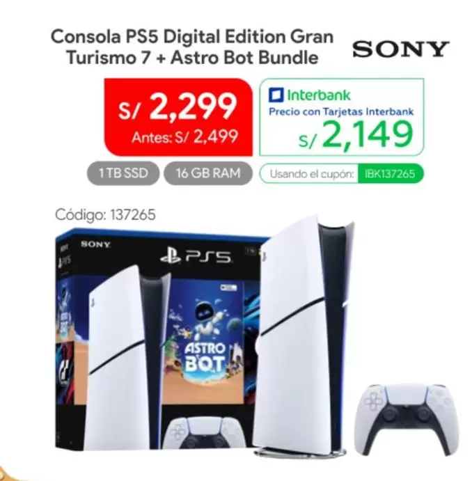 Sony - PS5 Digital Edition Gran Turismo 7 + Astro Bot Bundle