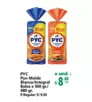 PYC - Pan Molde Blanco/Integral