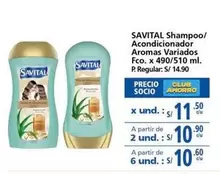 Savital - Shampoo/ Acondicionador Aromas Variados