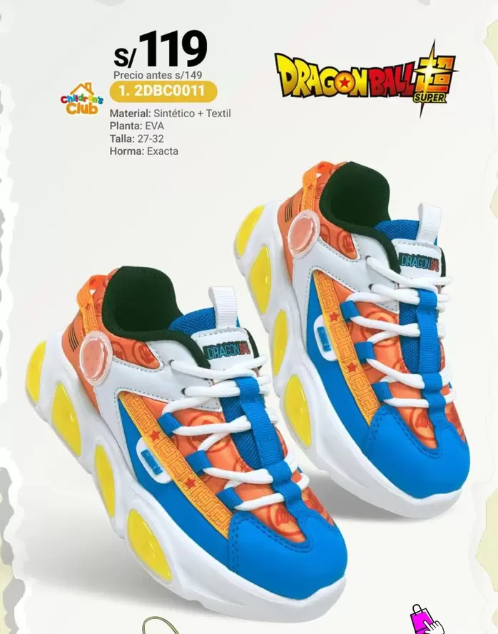 Dragon Ball - tenis de niño