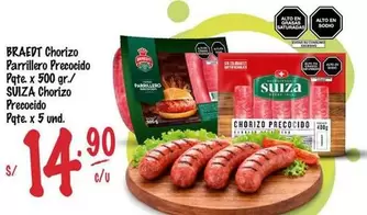 Braedt - Chorizo Parrillero Precocido, Chorizo Precocido