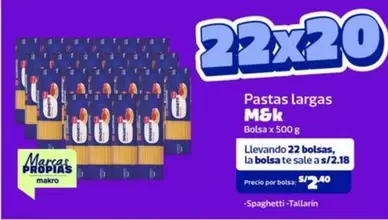 M&K - Pastas largas