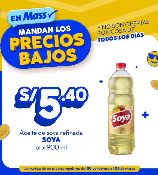 Aceite de soya refinada