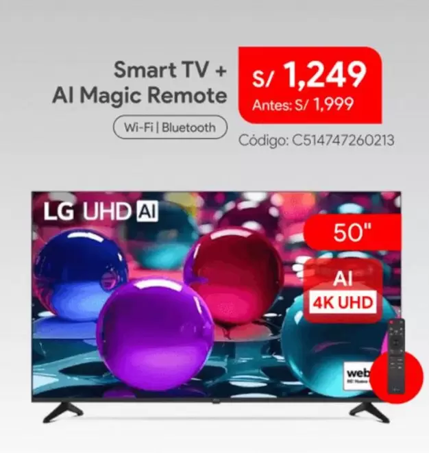 Lg - Smart TV + Al Magic Remote