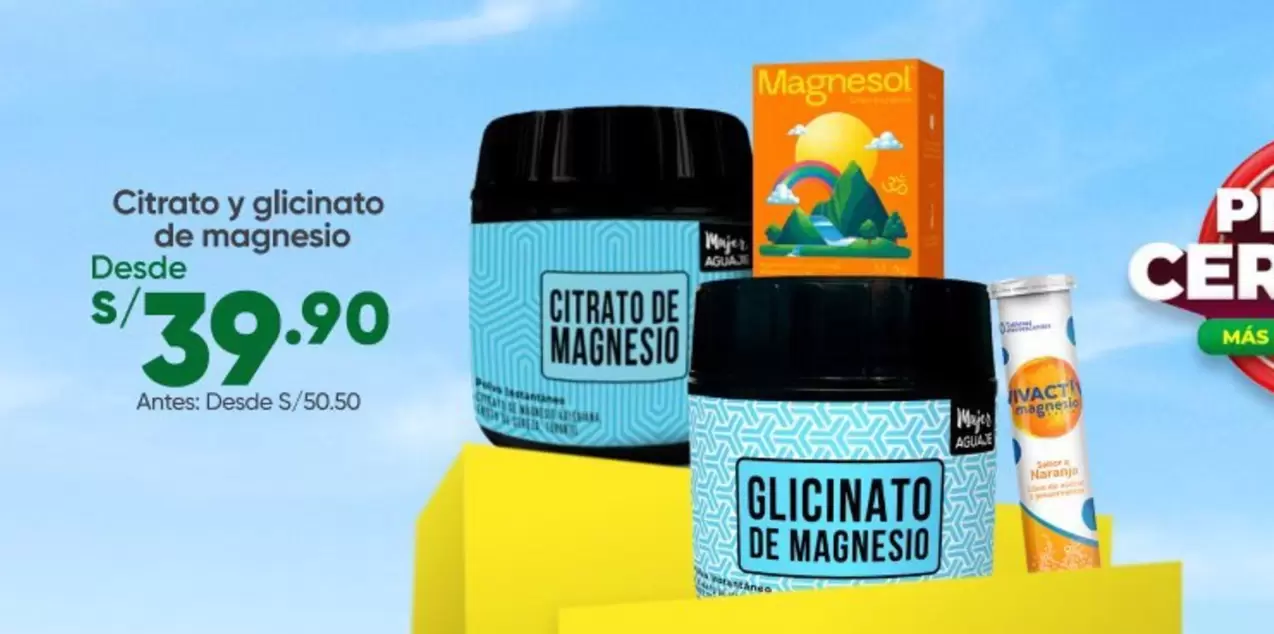 Citrato y glicinato de magnesio