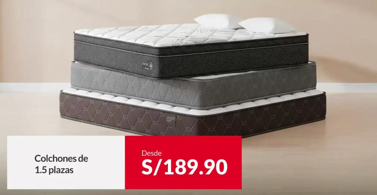 Colchones de 1.5 plazas