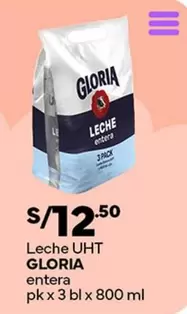 Gloria - Leche UHT entera