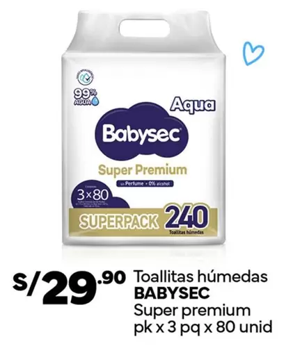 Babysec - Toallitas húmedas