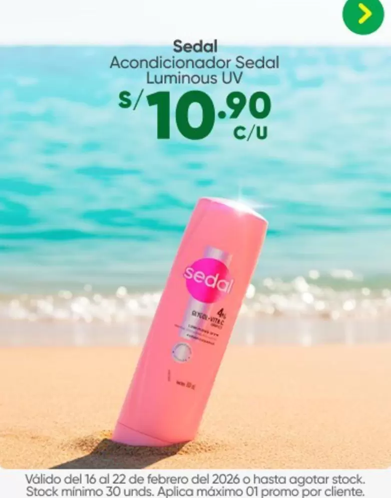 Sedal - Acondicionador  Luminous UV